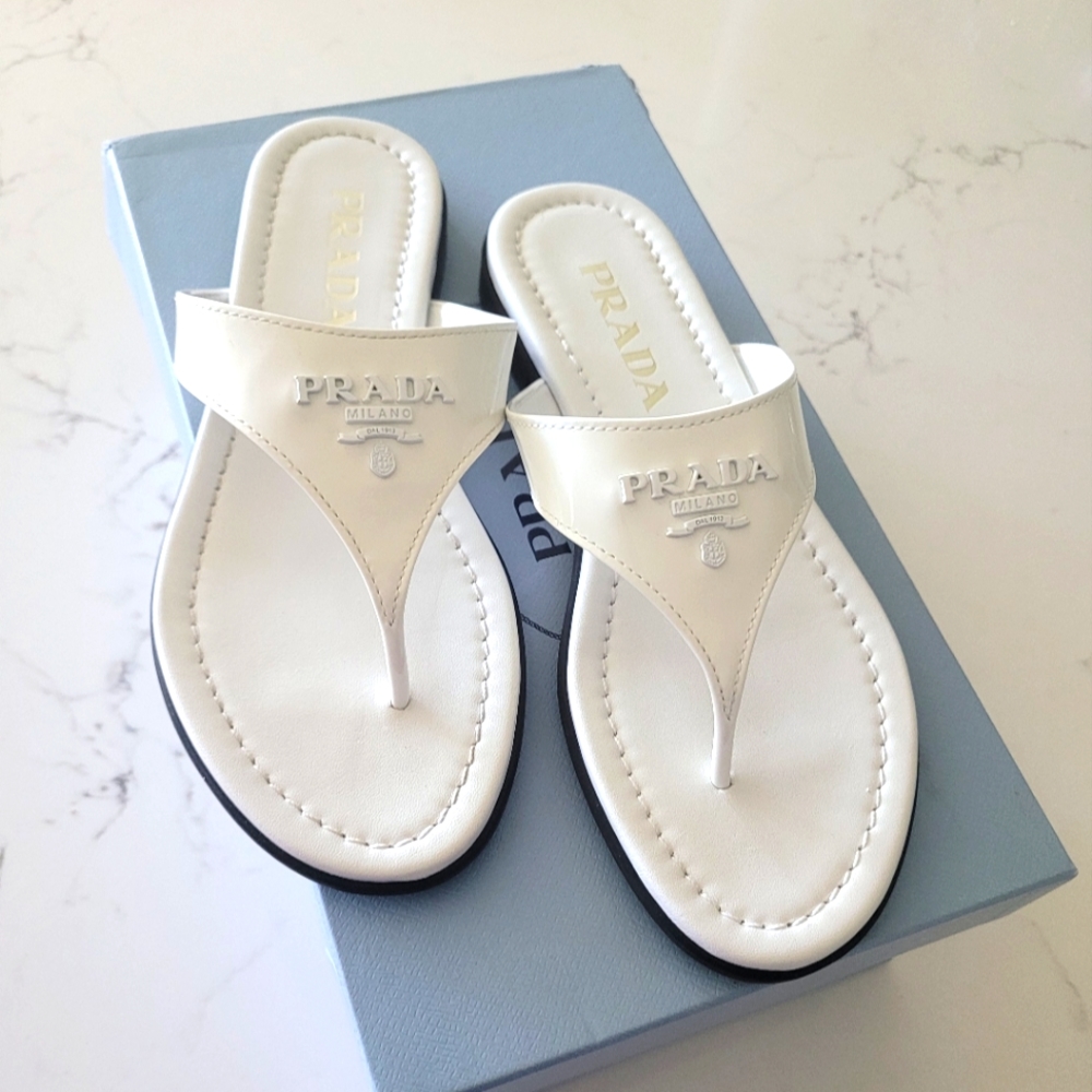Prada Logo Sandals
